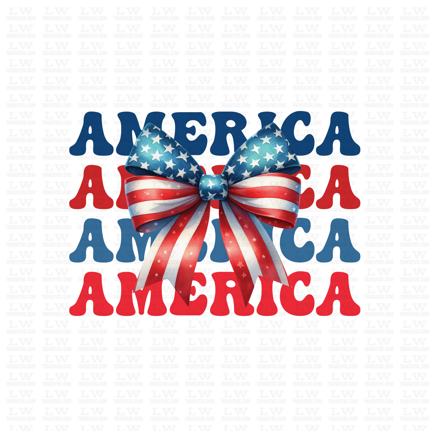 COQUETTE AMERICA 4TH OF JULY DTF TRANSFER - 4TH42