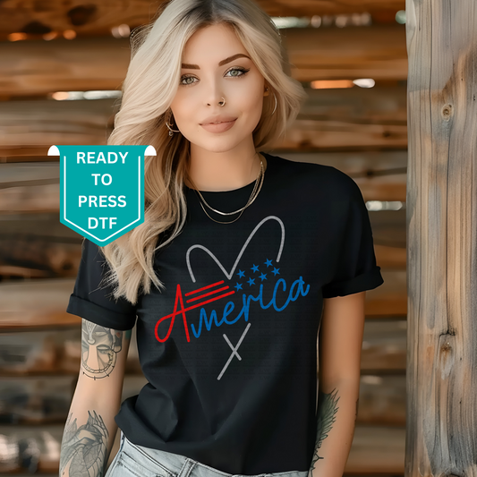 AMERICA 4TH OF JULY DTF TRANSFER - 4TH43
