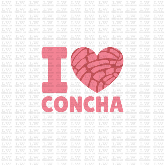 I LOVE CONCHA / VALENTINE'S DAY DTF TRANSFER #VD50