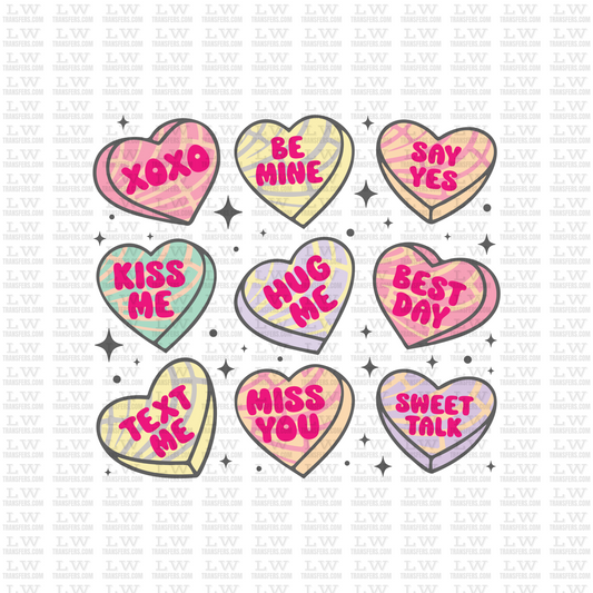 CANDY HEARTS / VALENTINE'S DAY DTF TRANSFER #VD53