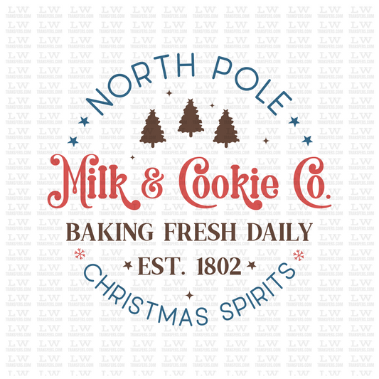 NORTH POLE CHRISTMAS SPIRITS DTF TRANSFER #CH58