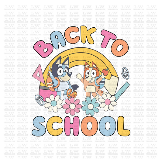 BLUEY BACK TO SCHOOL DTF Transfer #58