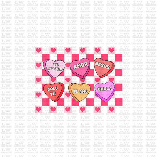 CANDY HEARTS /  DTF TRANSFER #VD58