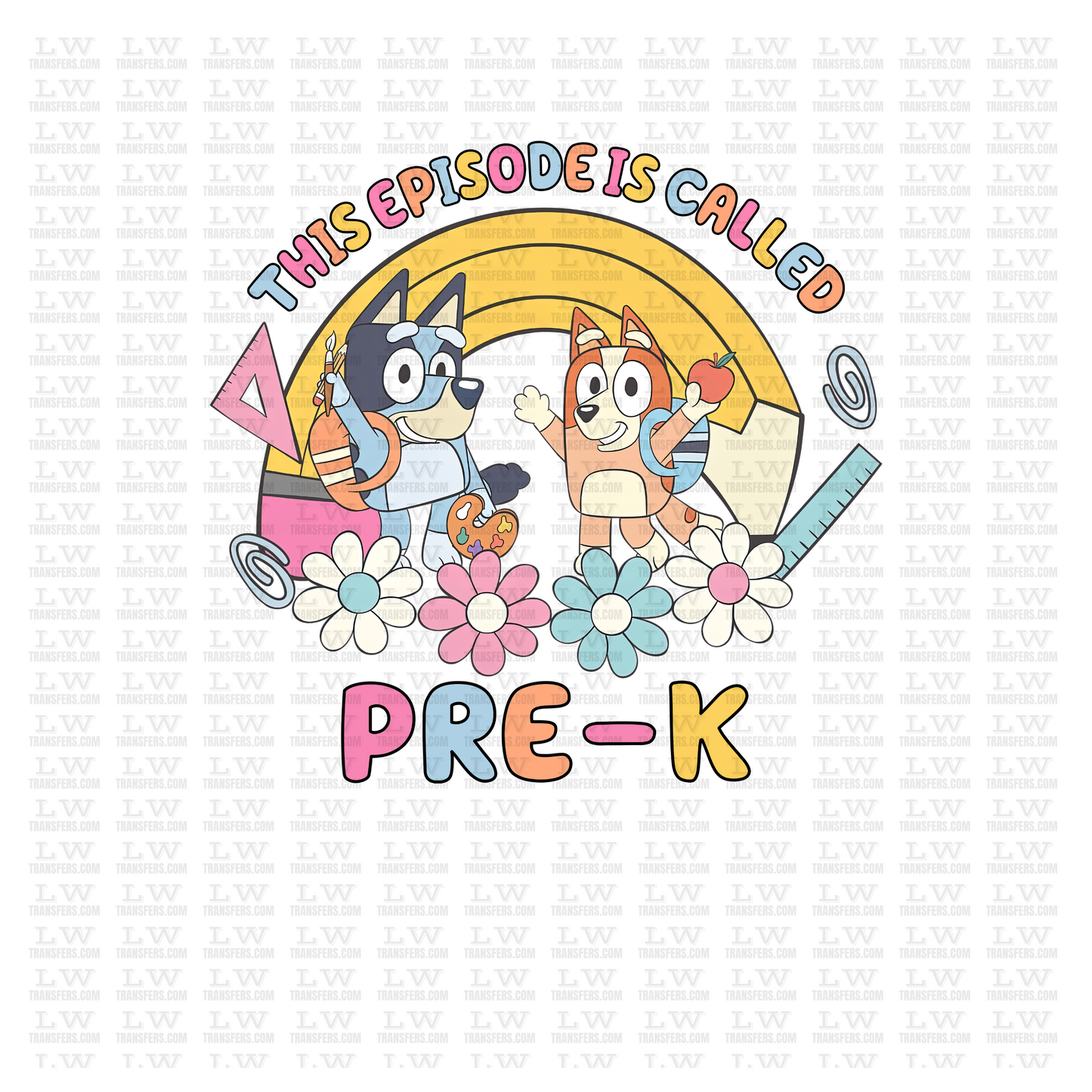 BLUEY PRE-K DTF Transfer #59