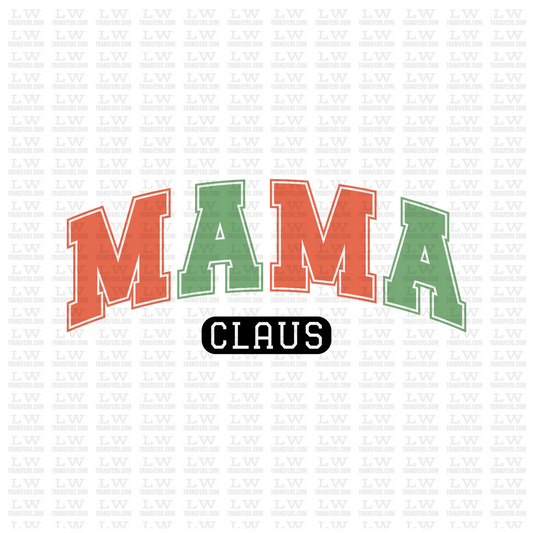 MAMA CLAUS CHRISTMAS DTF TRANSFER #CH60