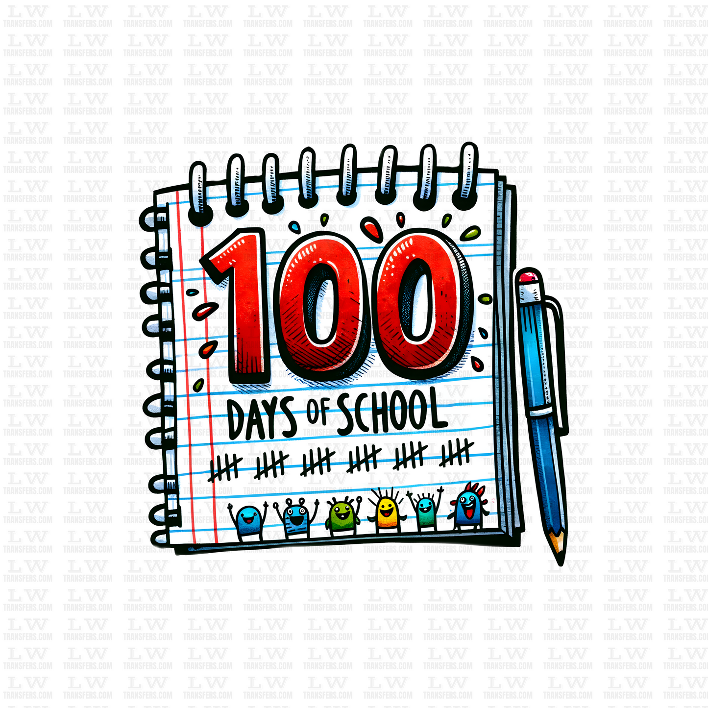 100 DAYS OF SCHOOL DTF Transfer - 100DOFS-61
