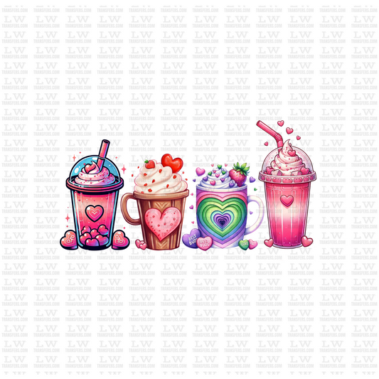 BEST BUDS COFFEE VALENTINE'S DAY DTF TRANSFER #VD6