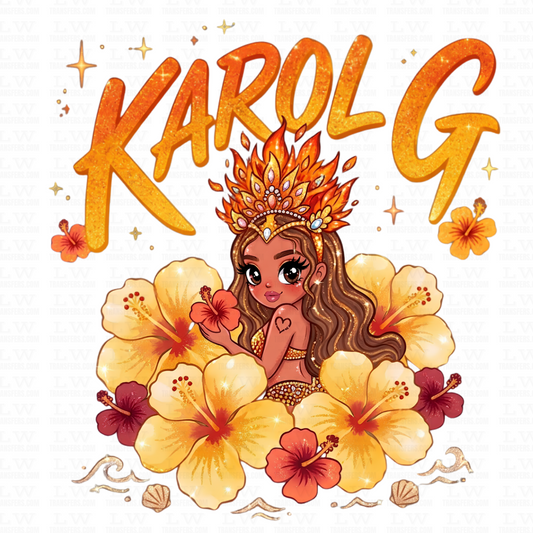 TROPICOQUETA Karol G  DTF TRANSFER, ESP#80