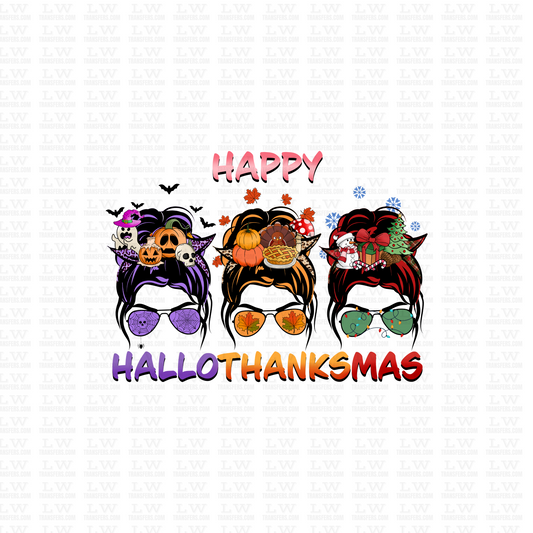 HALLOTHANKSMAS HALLOWEEN DTF Transfer #82