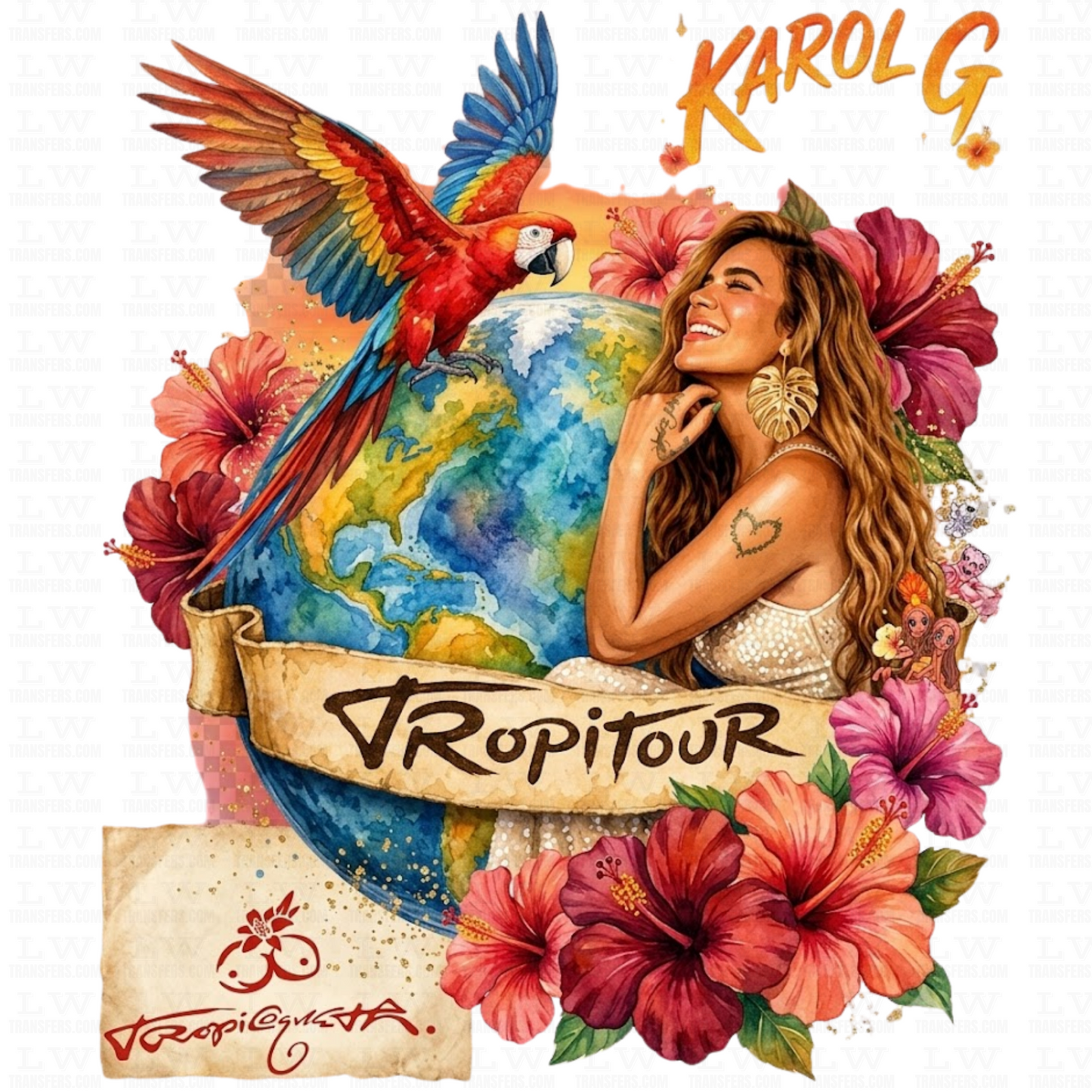 TROPICOQUETA Karol G  DTF TRANSFER #85