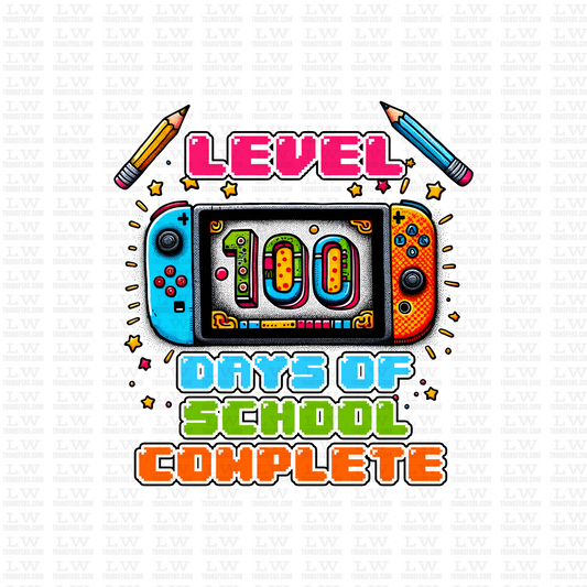 LEVEL 100 DAYS OF SCHOOL COMPLETE DTF Transfer - 100DOFS-87