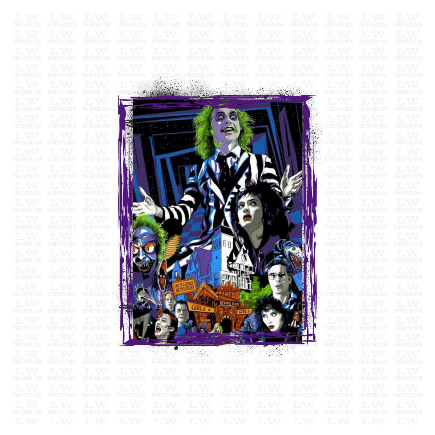 BEETLEJUICE HALLOWEEN DTF TRANSFER #BJ08