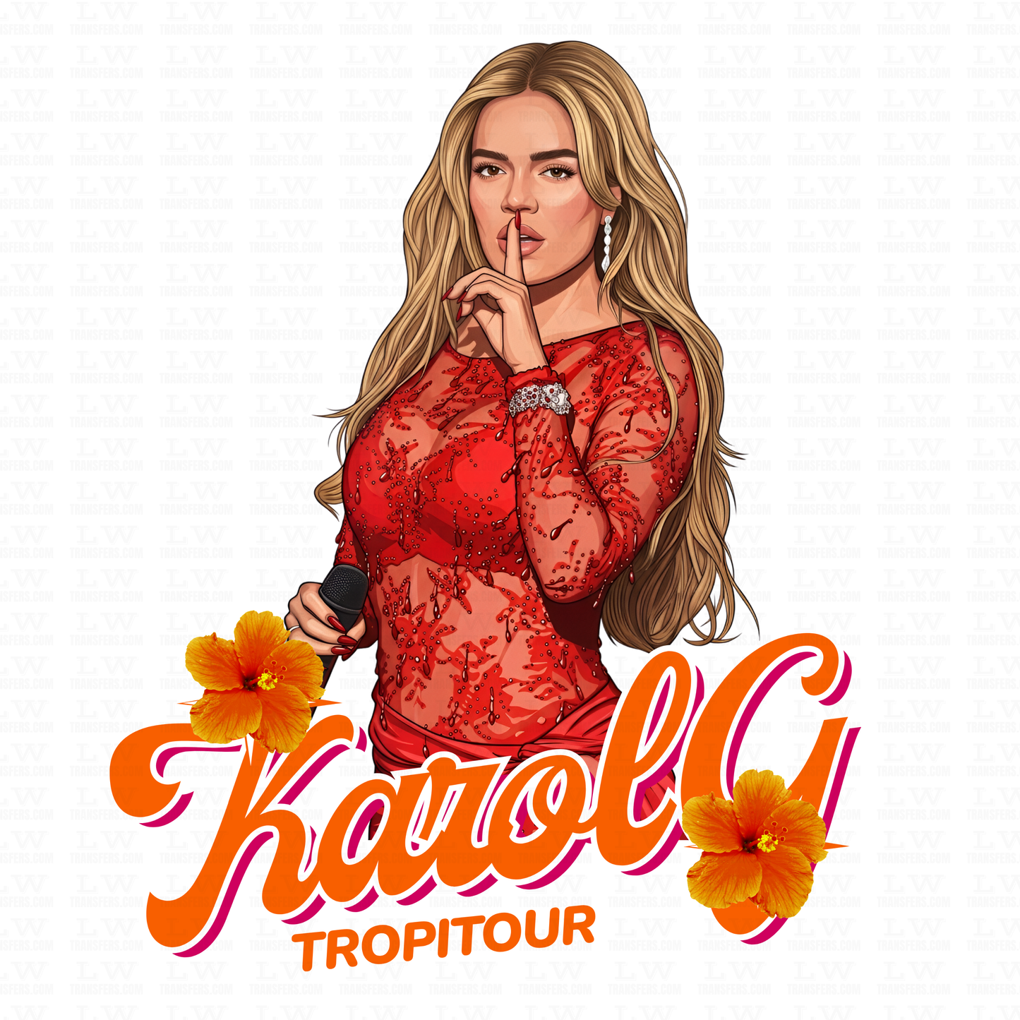 TROPICOQUETA Karol G  DTF TRANSFER, ESP#94