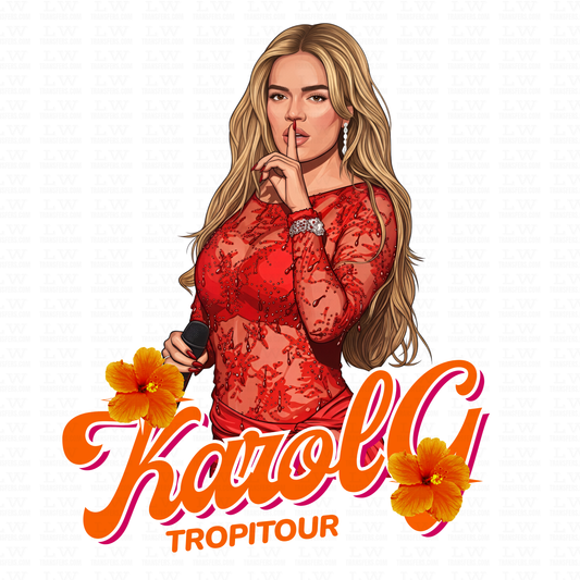 TROPICOQUETA Karol G  DTF TRANSFER, ESP#94