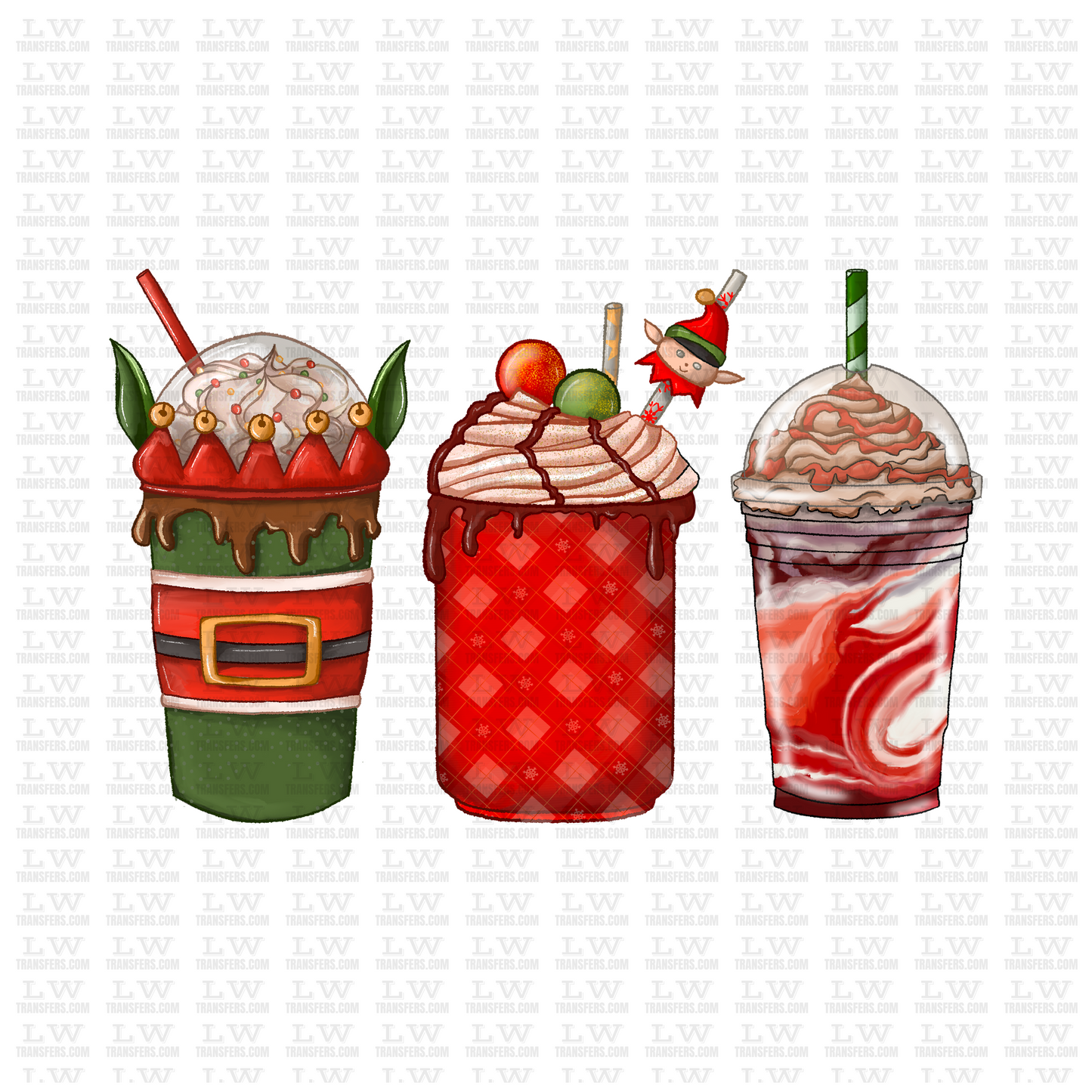 CHRISTMAS LATTE SEASON DTF TRANSFER #CH67