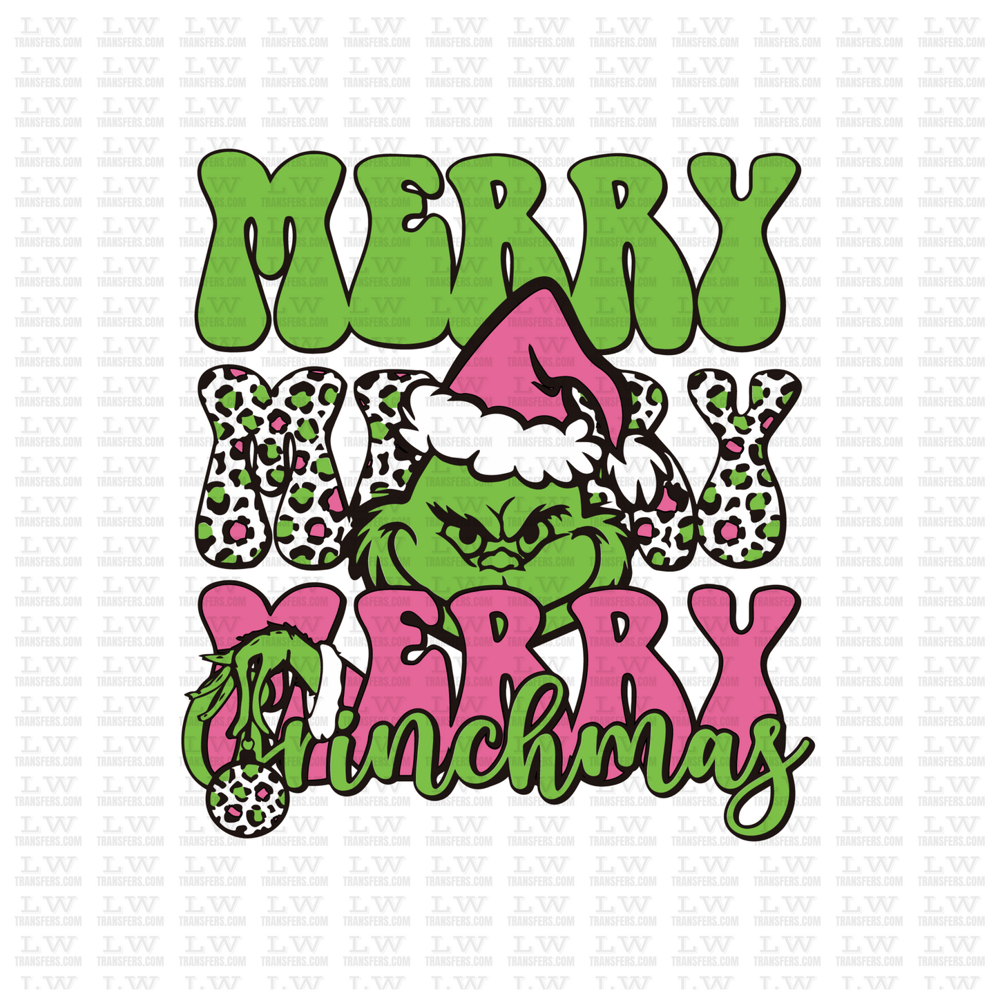 MERRY MERRY CHRISTMAS DTF TRANSFER #CH4