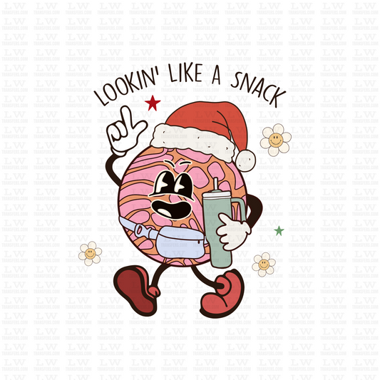 LOOKIN' LIKE A SNACK CHRISTMAS DTF TRANSFER #CH219
