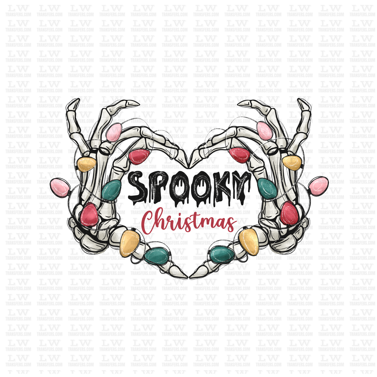 SPOOKY CHRISTMAS DTF TRANSFER #CH74