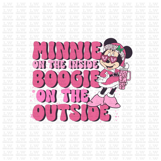 BOOGIE ON THE OUTSIDE CHRISTMAS DTF TRANSFER #CH22