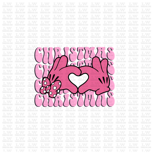 PINK LOVE CHRISTMAS DTF TRANSFER #CH23