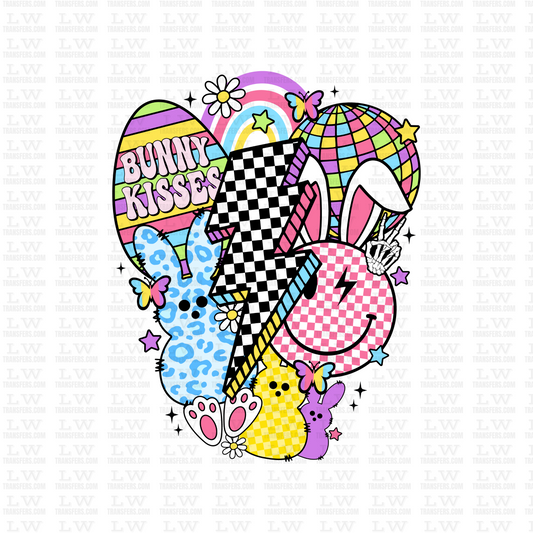 BUNNY KISSES EASTER DTF TRANSFER - ET77
