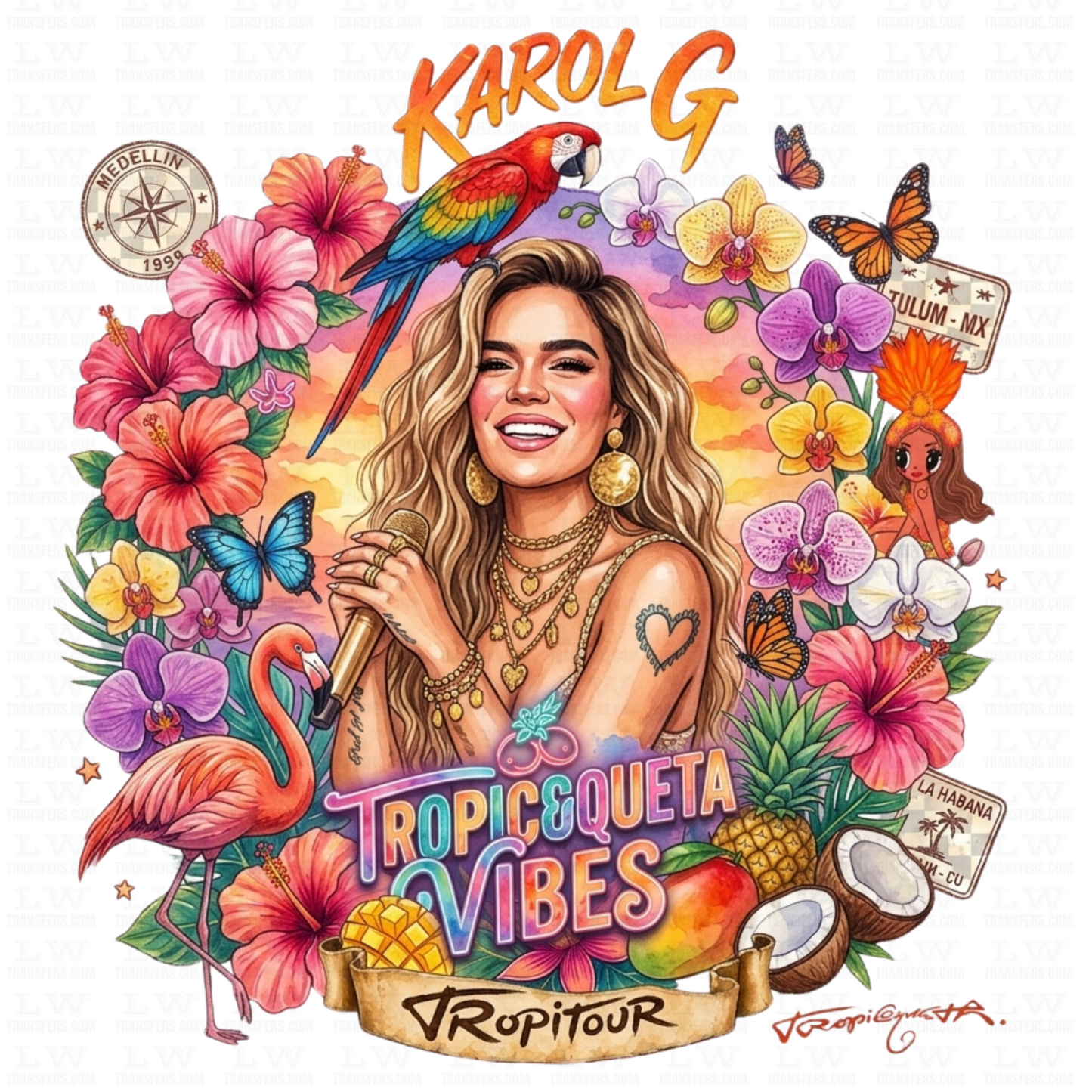 Karol G  DTF TRANSFER #87