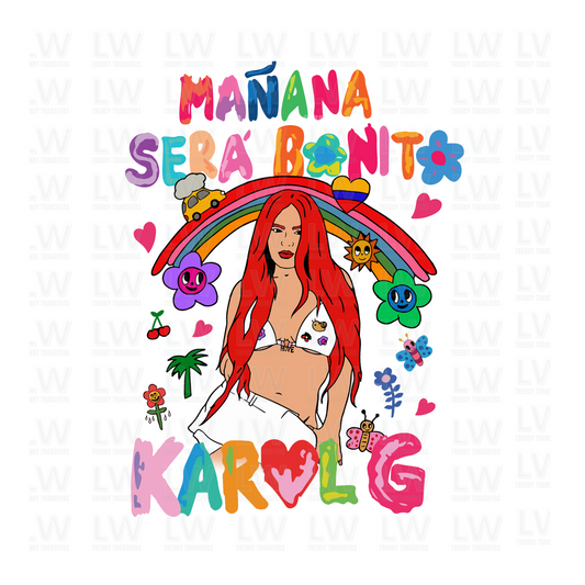 KAROL G MANANA SERA BONITO DTF TRANSFER