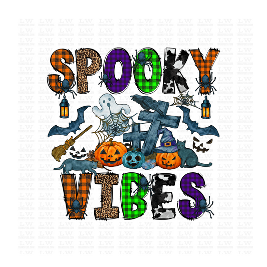 Spooky Vibes All Year Round HALLOWEEN DTF Transfer