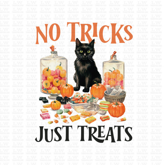 NO TRICKS JUST TREATS HALLOWEEN DTF Transfer #136