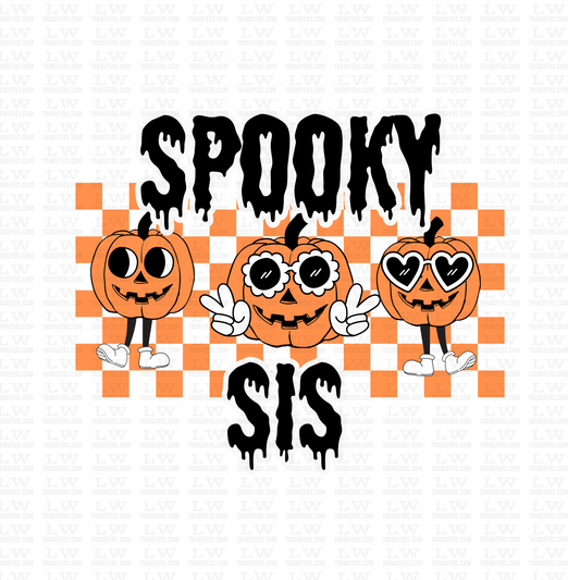 SPOOKY SIS HALLOWEEN DTF Transfer #137