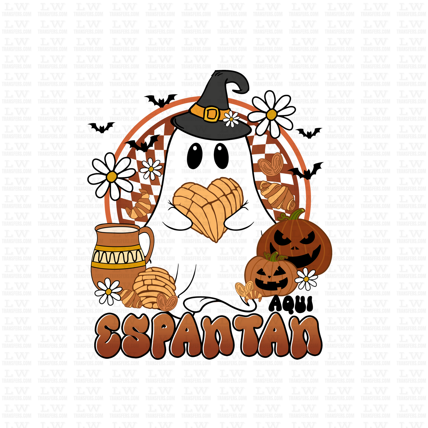 AQUI ESPANTAN DTF HALLOWEEN TRANSFER #H172