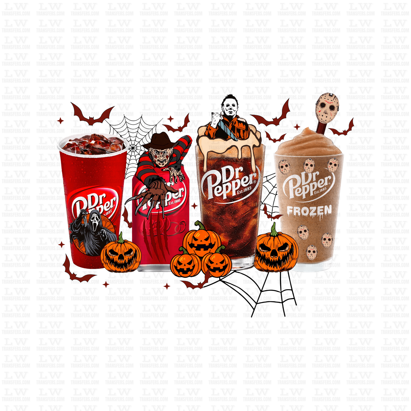 DR PEPPER DTF HALLOWEEN TRANSFER #H173
