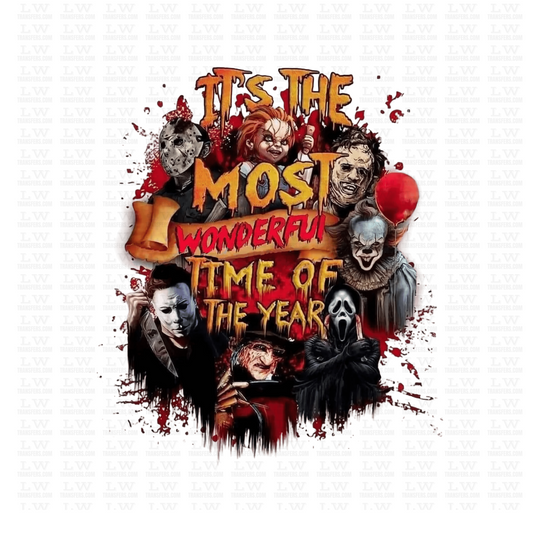 THE MOST WONDERFUL TIME OF THE YEAR HALLOWEEN DTF TRANSFER #H48