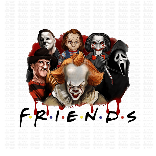 BEST FRIENDS HALLOWEEN DTF TRANSFER #H47