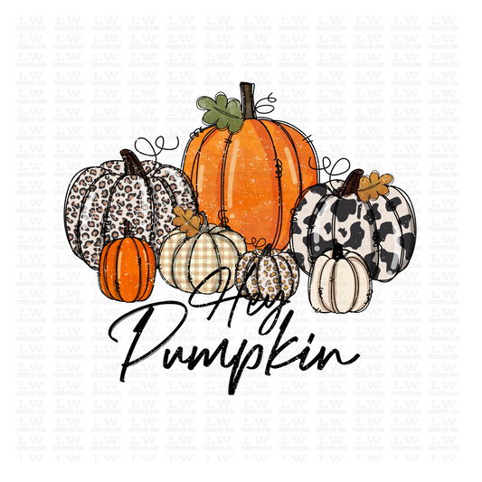 HEY PUMPKIN DTF Transfer