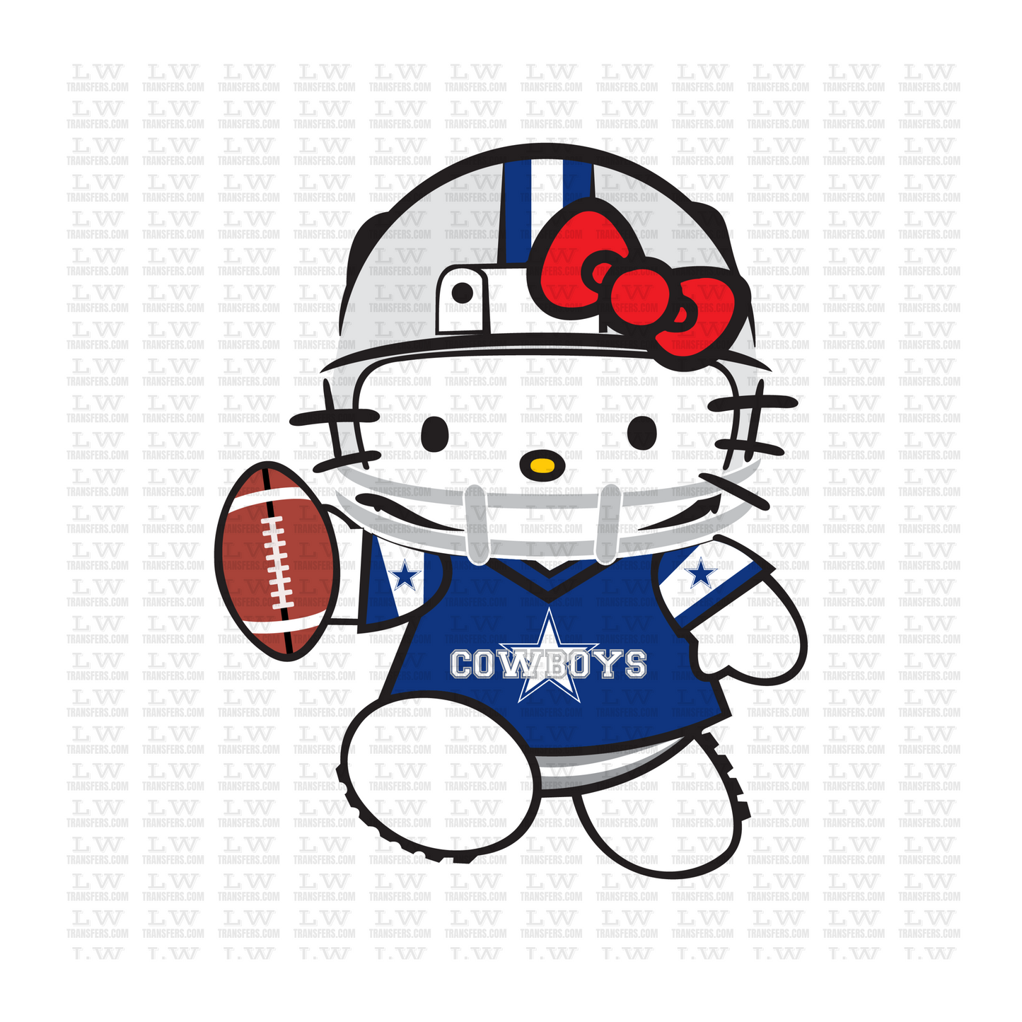 Hello Kitty Cowboys Fan DTF Transfer