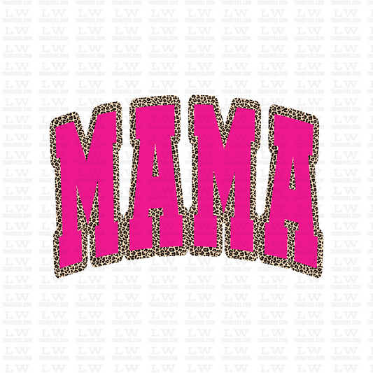 PINK LEOPARD MAMA PRINT DTF TRANSFER - MT29