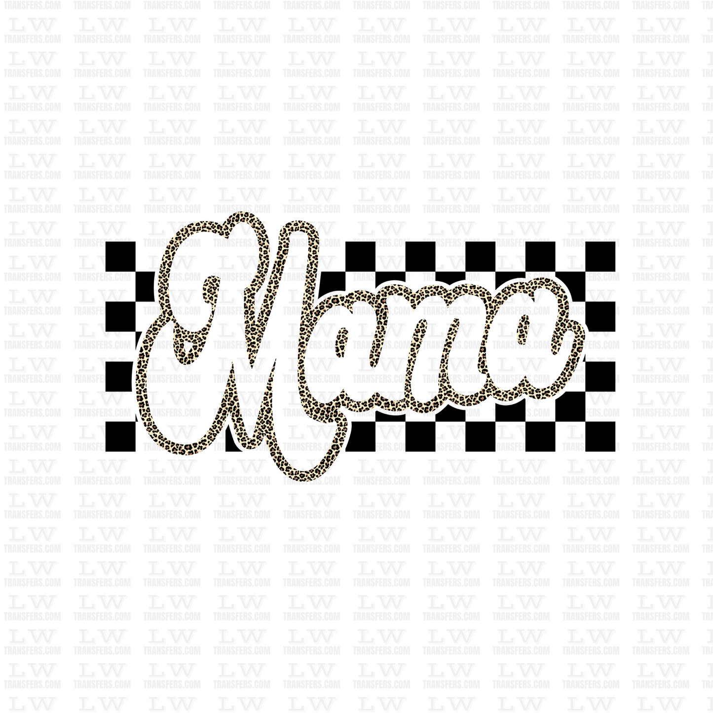 MAMA LEOPARD PRINT DTF TRANSFER - MT31