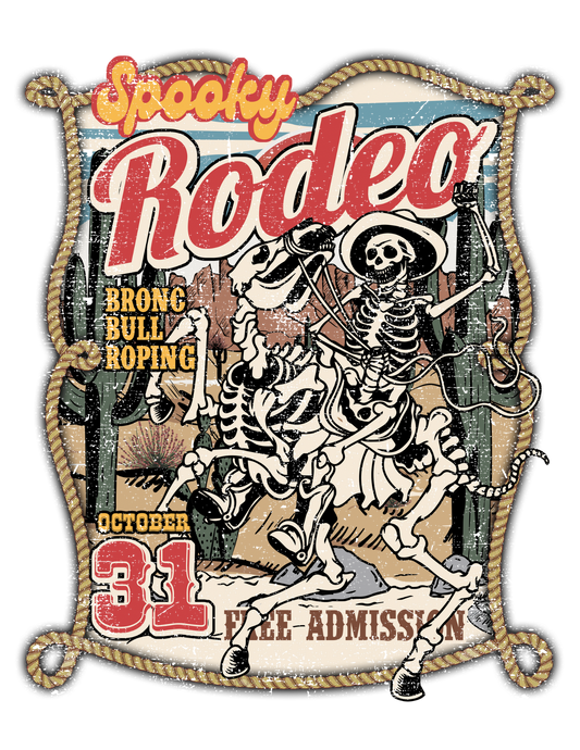 SPOOKY RODEO HALLOWEEN DTF Transfer