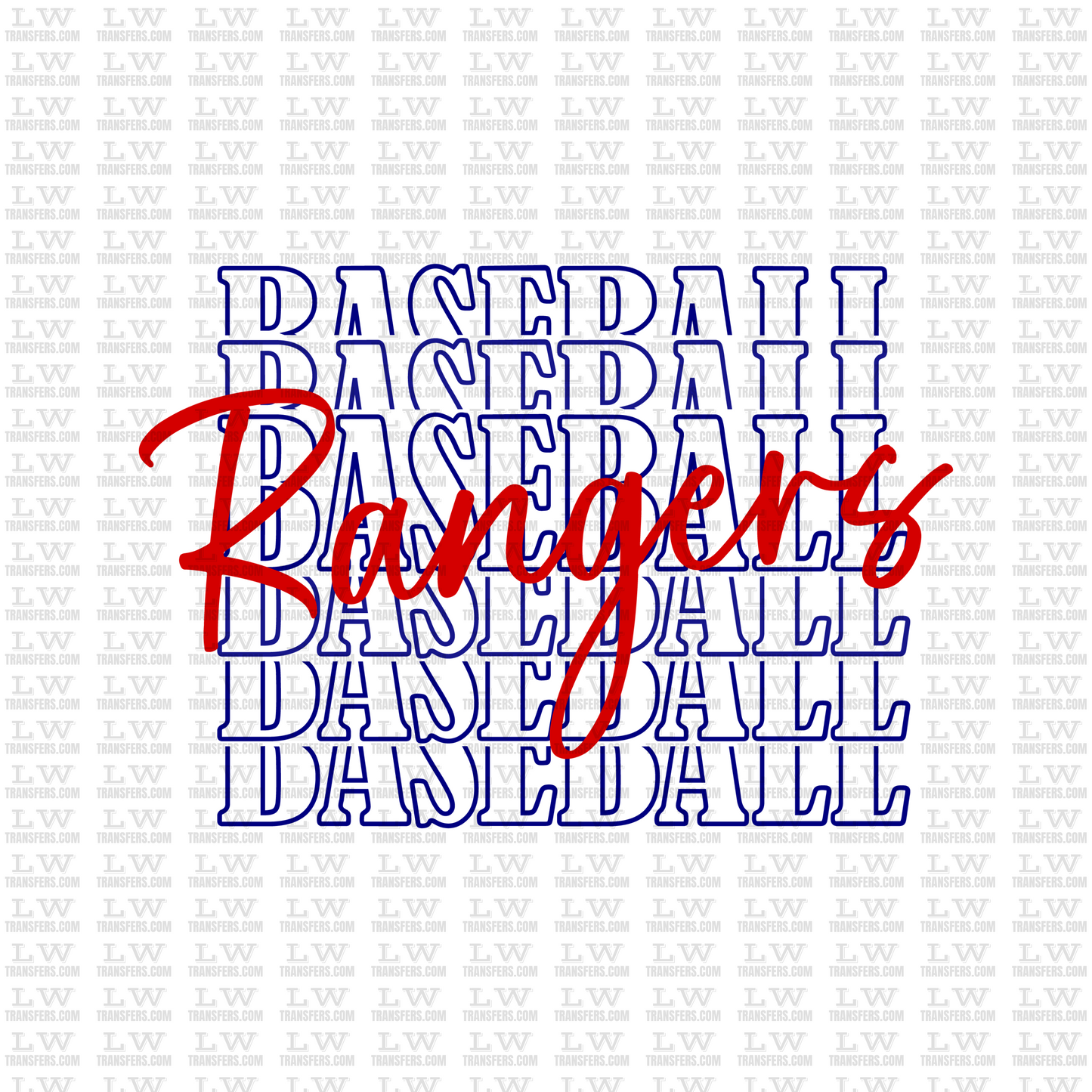 TEXAS RANGERS DTF TRANSFER #S07
