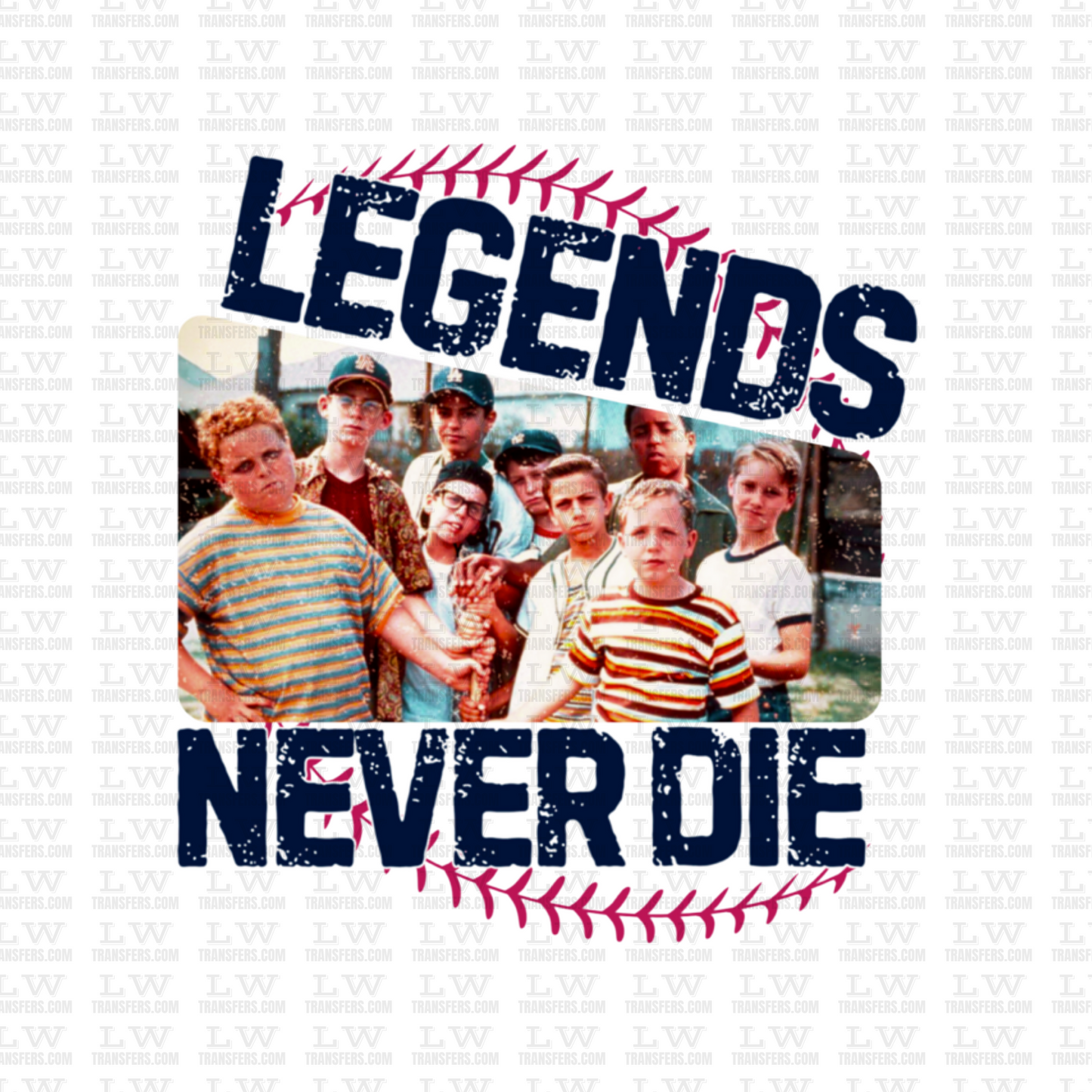 LEGENDS NEVER DIE DTF TRANSFER #S24