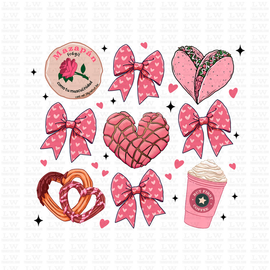 VALENTINE MEXICAN CONCHA DTF TRANSFER #VD- 153