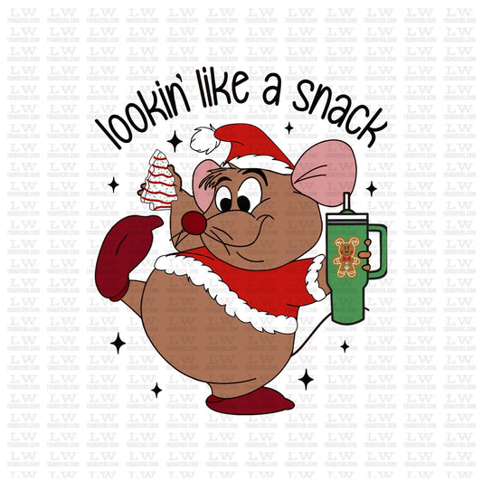 LOOKIN' LIKE A SNACK CHRISTMAS DTF TRANSFER #CH93