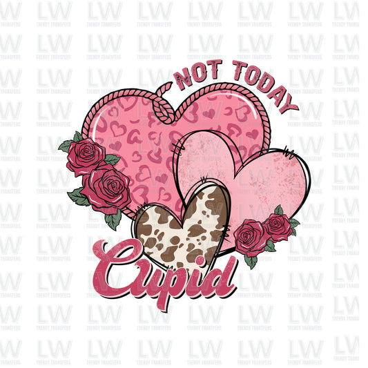 Western Not Today Cupid DTF TRANSFER