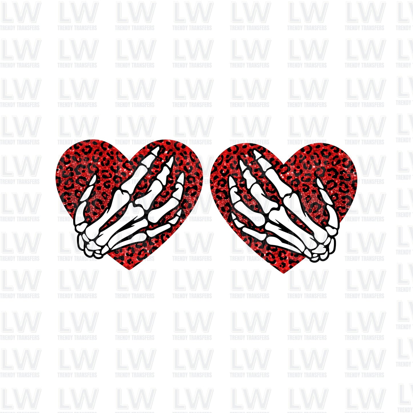 SKELETON HANDS Valentine's day DTF Transfer