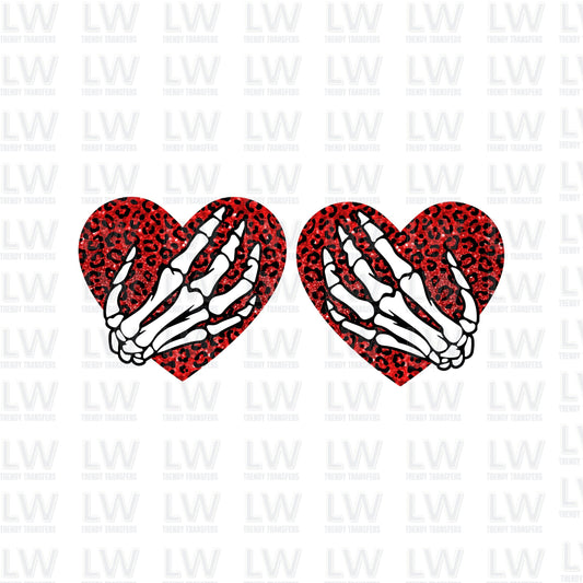 SKELETON HANDS Valentine's day DTF Transfer