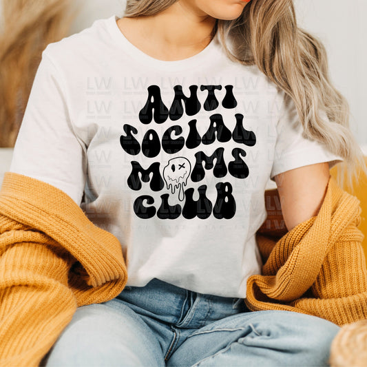 Anti Social Moms Club Retro DTF Transfer #2397
