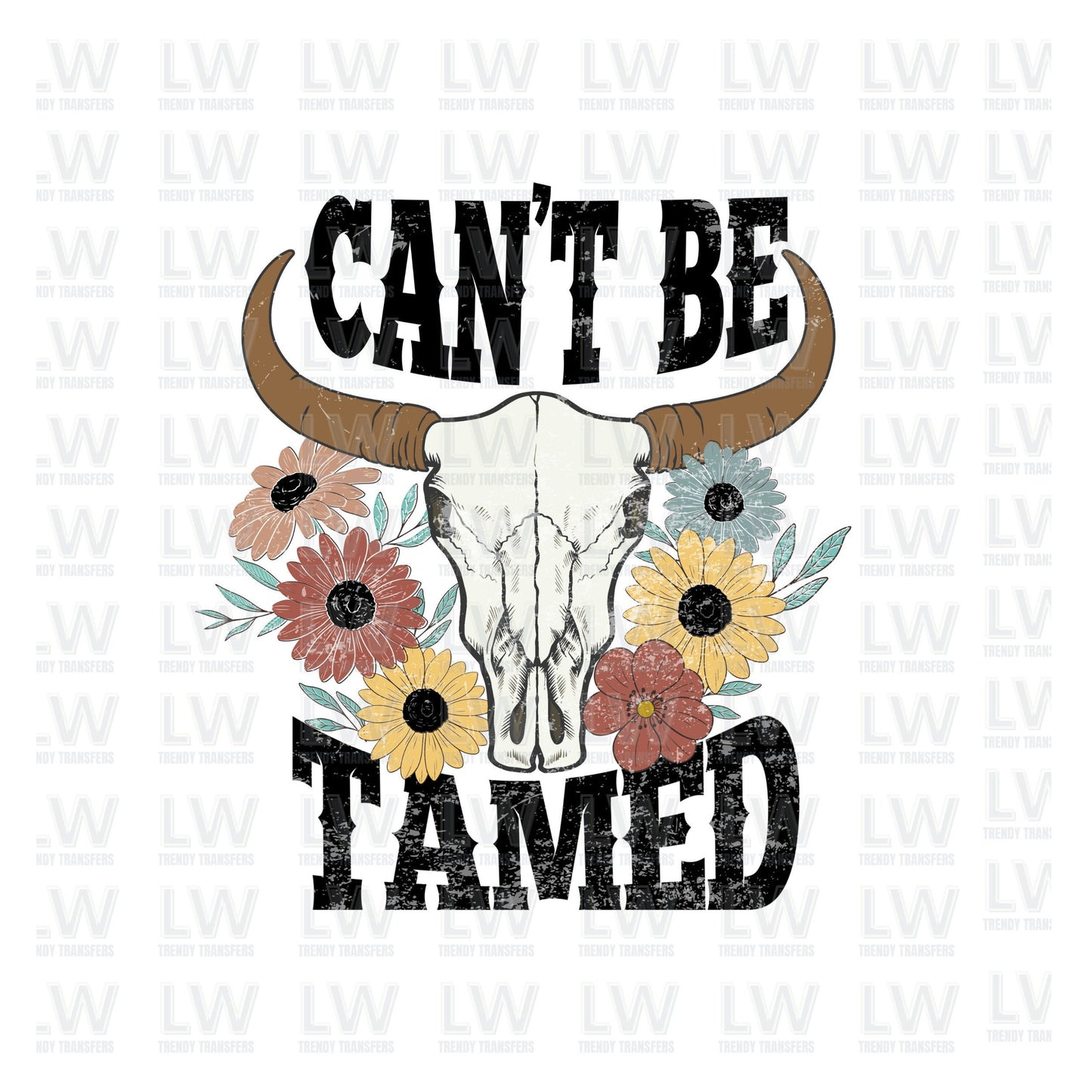 Western Can’T Be Tamed DTF Transfer