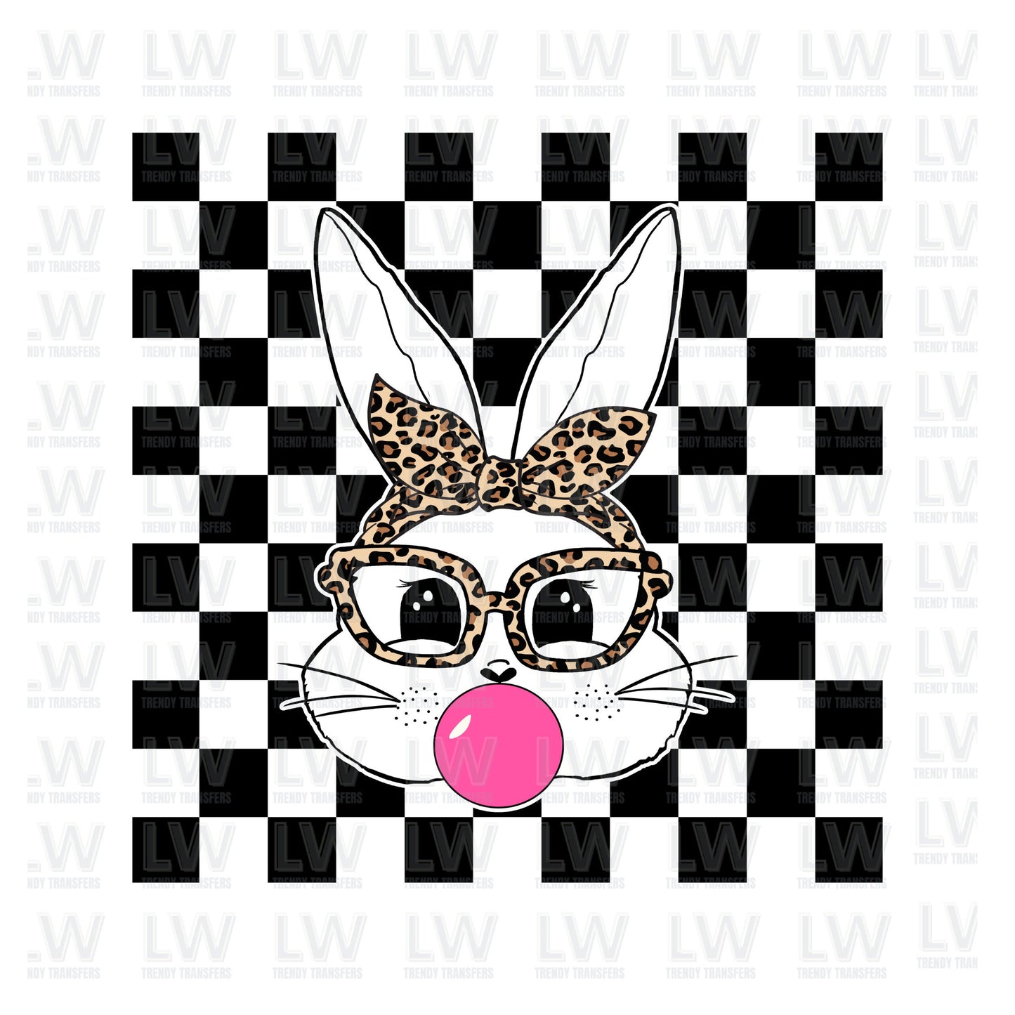 BUNNY WITH BANDANA DTF TRANSFER