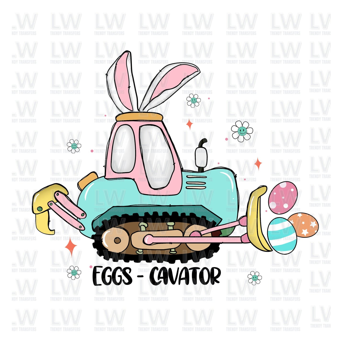 Eggs Cavator EASTER DTF TRANSFER